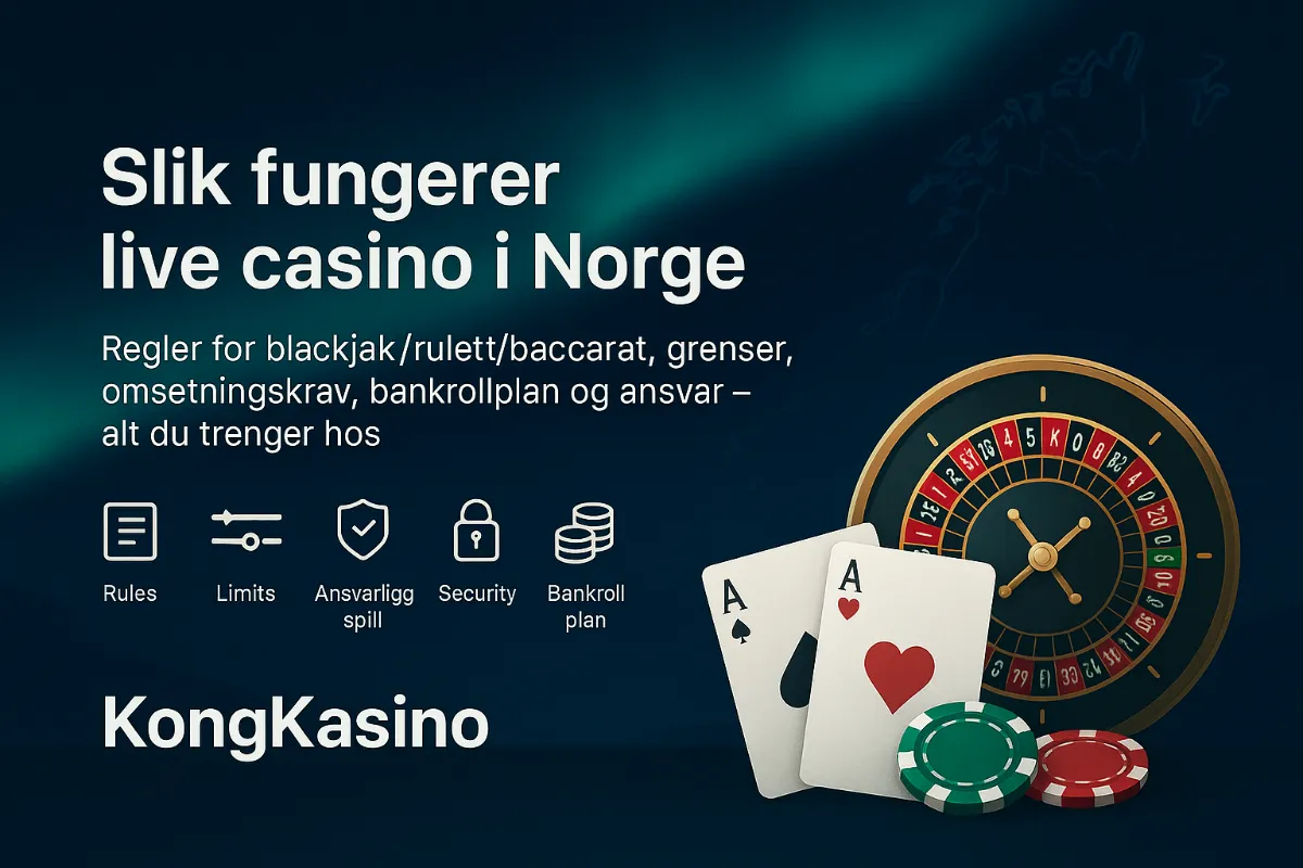 Live casino KongKasino: Blackjack, Rulett, Baccarat 2025